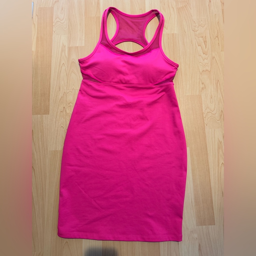 Fabletics Pink Halter Bodycon Dress